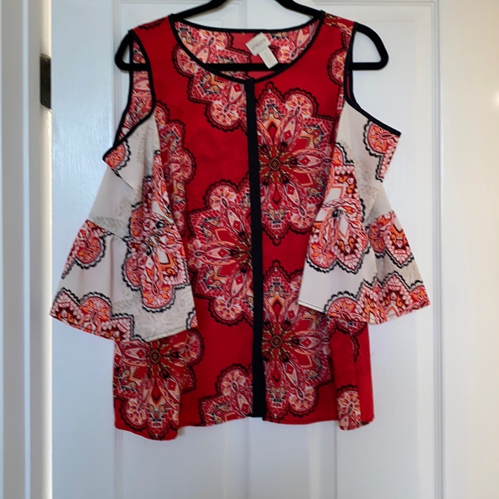 Cute cold shoulder top